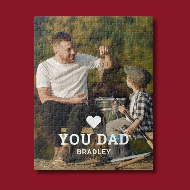 Cute HEART LOVE YOU DAD Photo Names Jigsaw Puzzle (Creator Uploaded)