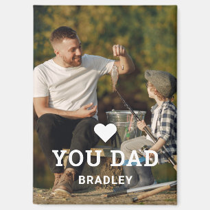 Cute HEART LOVE YOU DAD Photo Names Magnet