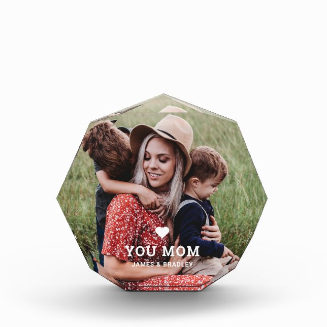 Cute HEART LOVE YOU MOM Mother's Day Photo (Front)