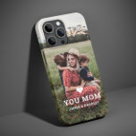 Cute HEART LOVE YOU MOM Mother's Day Photo Case-Mate iPhone Case<br><div class="desc">Cute Heart Love You Mum Mother's Day Photo iPhone Case features your favourite photo with the text "(love heart) you Mum" in modern white script with your names below. Personalise by editing the text in the text box provided and adding your own picture. Designed by ©2022 Evco Studio www.zazzle.com/store/evcostudio</div>
