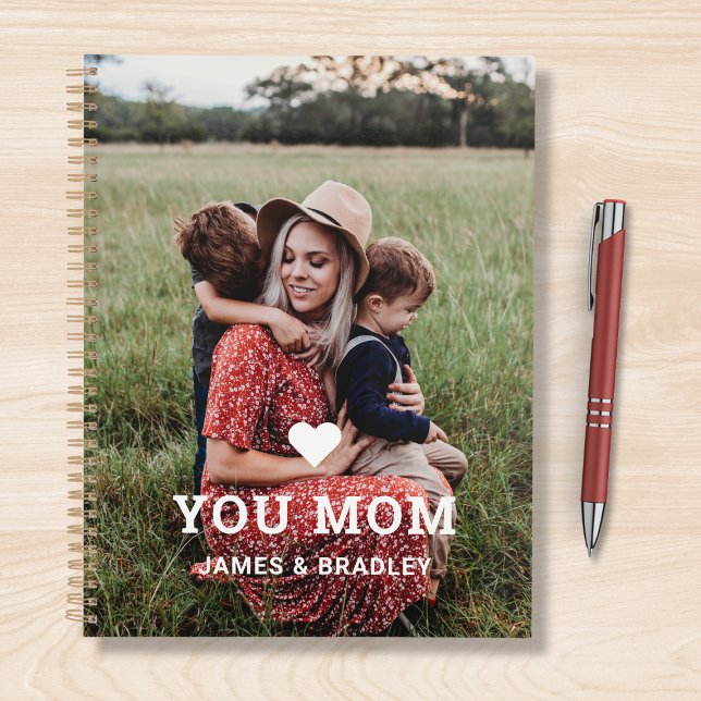 Cute HEART LOVE YOU MOM Mother's Day Photo Planner (Creator Uploaded)
