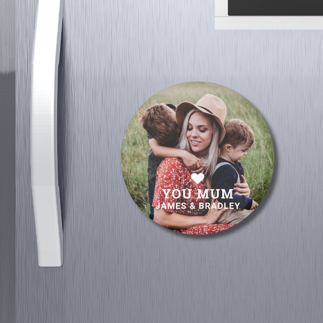 Cute HEART LOVE YOU MUM Mother's Day Magnet (Creator Uploaded)