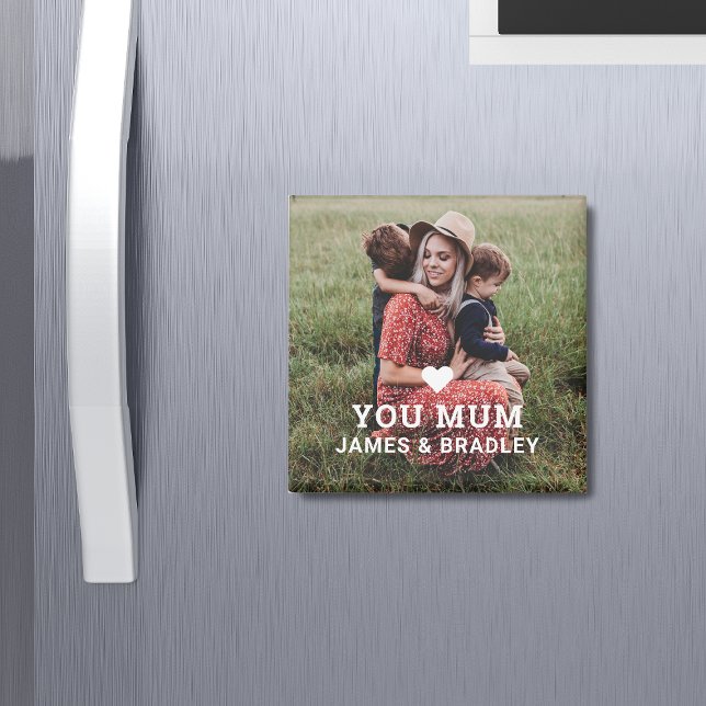 Cute HEART LOVE YOU MUM Mother's Day Magnet (Creator Uploaded)