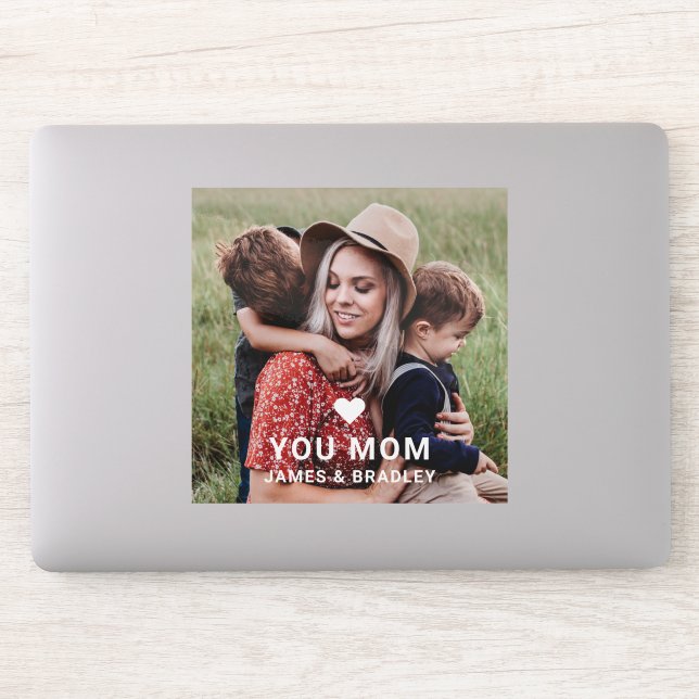 Cute Heart Love You Mum Mother's Day Photo (Computer)