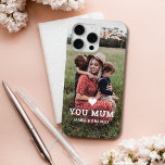 Cute HEART LOVE YOU MUM Mother's Day Photo iPhone 15 Pro Max Case<br><div class="desc">Cute Heart Love You Mum Mother's Day Photo iPhone 15 Pro Max Phone Cases features your favourite photo with the text "(love heart) you Mum" in modern white script with your names below. Perfect for Mum for birthday,  Christmas,  Mother's Day and holidays. Designed by ©2022 Evco Studio www.zazzle.com/store/evcostudio</div>