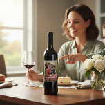 Cute Heart Love You Mum Mother's Day Photo Wine Label<br><div class="desc">Cute Heart Love You Mum Mother's Day Photo Wine Labels features your favourite photo with the text "(love heart) you Mum" in modern white script with your names below. Personalise by editing the text in the text box provided and adding your own picture. Makes the perfect personalised gift for mum...</div>