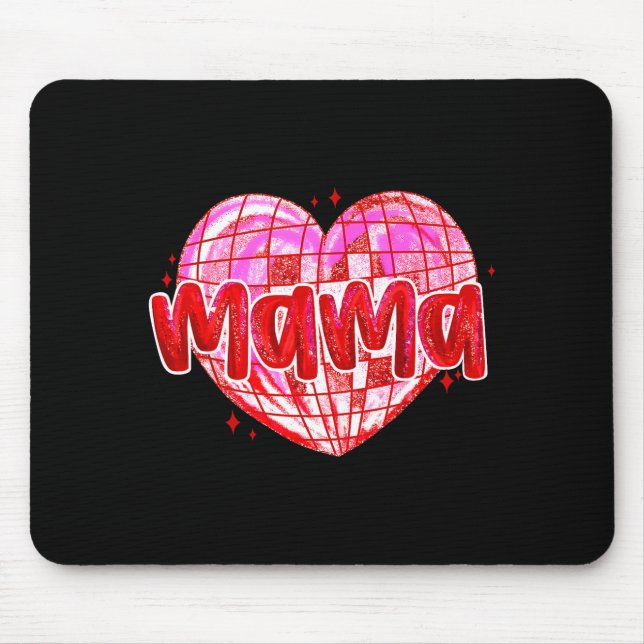 Cute Heart Mama Valentines Day Mom Wife  Mouse Mat (Front)