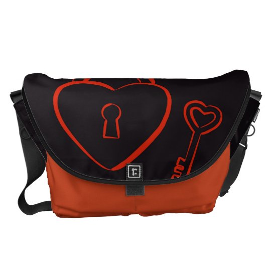 Cute Heart Modern Red Pattern Commuter Bags