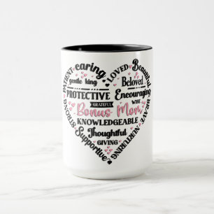 Cute Heart Mug/Bonus Mum Mug