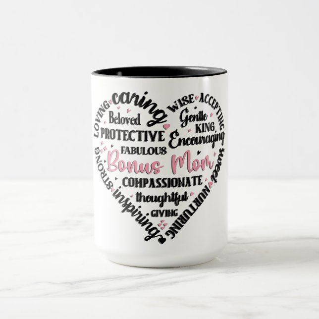 Cute Heart Mug/Bonus Mum Mug (Center)