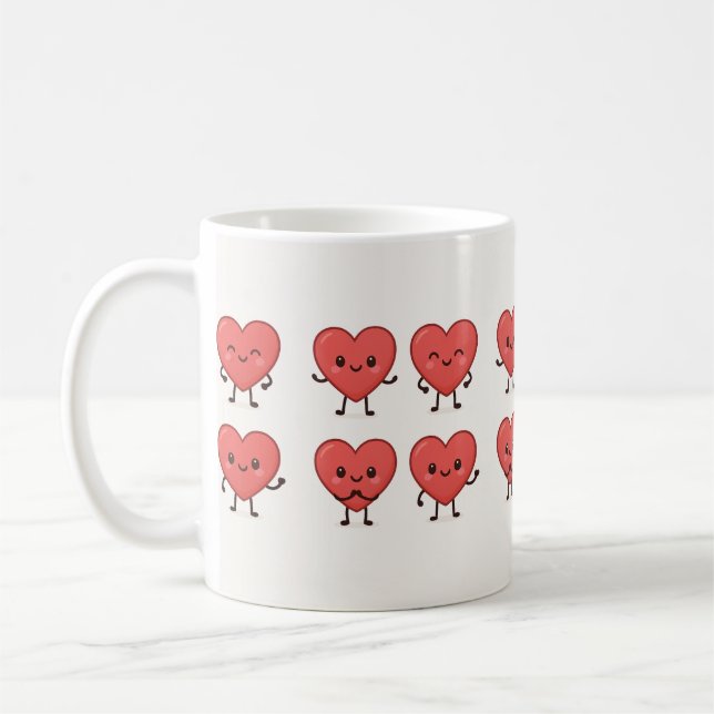 Cute heart mugs (Left)