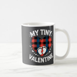 Cute Heart My Tiny Valentine Pregnancy Announcemen Coffee Mug