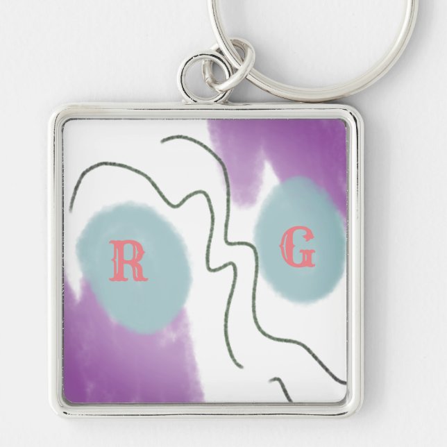 CUTE HEART NAME  KEYCHAIN (Front)