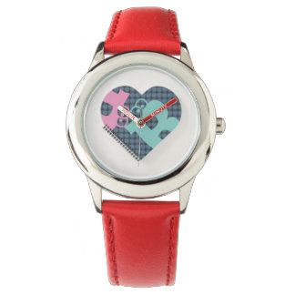 Cute Heart Notebook Colour Blue Pink MODERN eWatch Watch