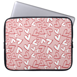 Cute Heart Pattern Laptop Sleeve