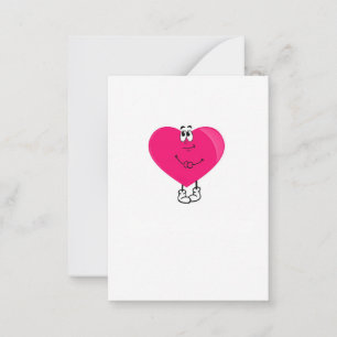 Cute heart, pink heart card