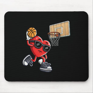 Cute Heart Playing Sketll Valentines Day Sketll Bo Mouse Mat