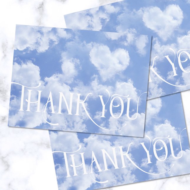 Cute Heart Shaped Cloud In Blue Sky Cheerful Happy Postcard (Creator Uploaded)