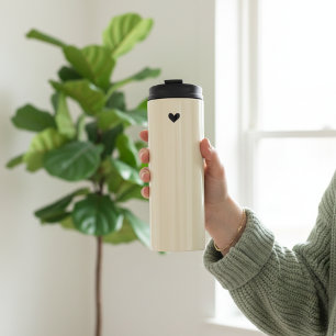 Cute Heart Thermal Tumbler Gift for Friends or Mum