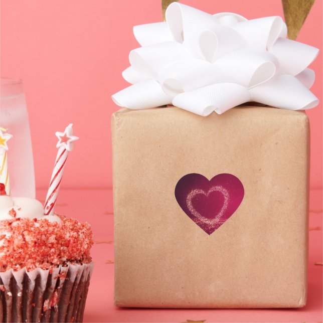 Cute Heart To Heart Love Fun Sticker (Party)