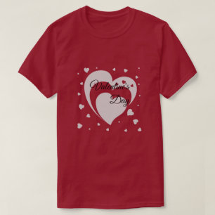 Cute Heart Valentine's Day Couple T-Shirt