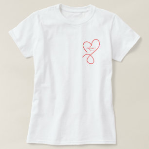 Cute Heart with love valentine's t-shirt