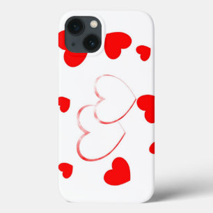 Cute Hearts - beautiful girly iPhone 13 Case