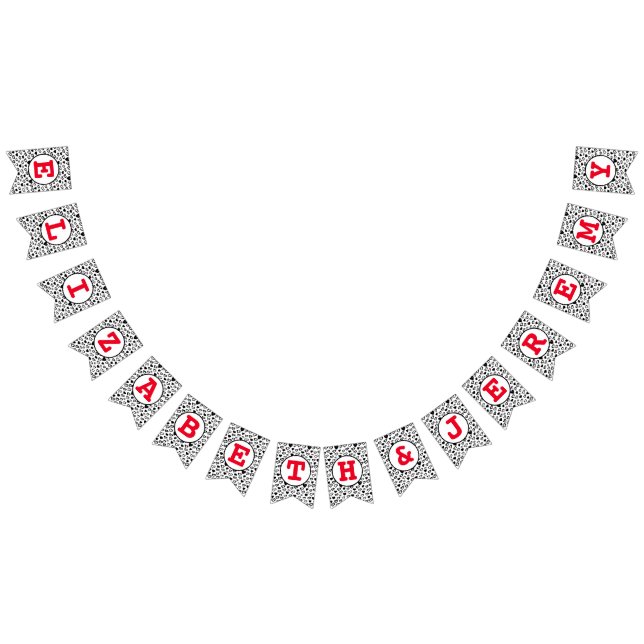 Cute Hearts Bunting Banner (All)