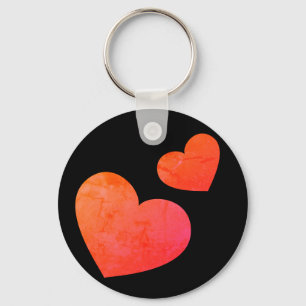 Cute Hearts Emoji Key Ring