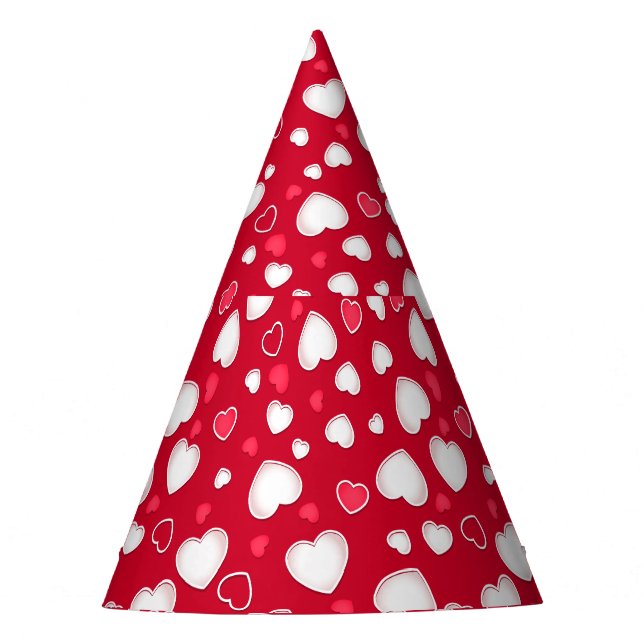 Cute hearts party hat (Front)