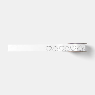 Cute Hearts Pattern ribbon Satin Ribbon