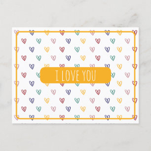 Cute Hearts Postcard
