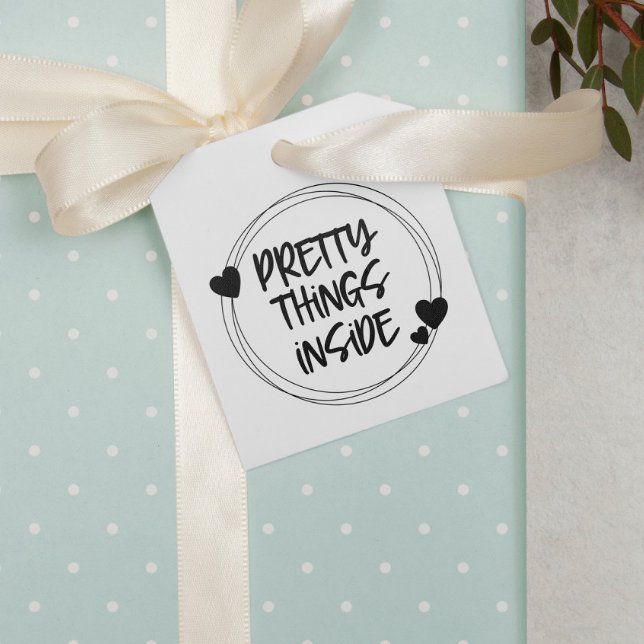 Cute Hearts Pretty Things Inside Rubber Stamp (Creator Uploaded)