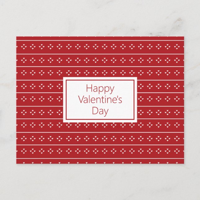 Cute Hearts Style 4 Postcard (Front)