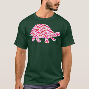 Cute Hearts Turtle Funny Animals Lover Valentines  T-Shirt