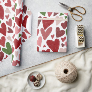 Cute hearts valentine's  day Mug Wrapping Paper