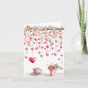 Cute Hearts Valentine's Greeting Card