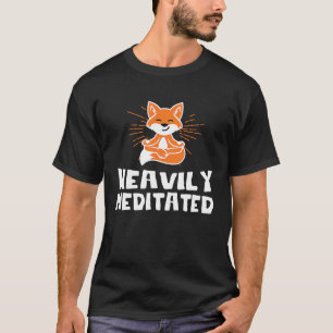 Cute Heavily Fox Meditated Yoga Fox Yoga Instructo T-Shirt