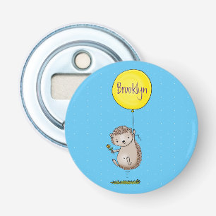 Cute hedgehog and balloon cartoon pattern bottle opener