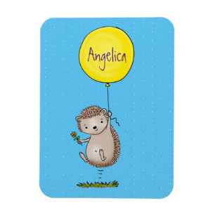 Cute hedgehog and balloon cartoon pattern magnet