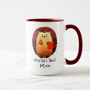 Cute Hedgehog Animal World's Best Mum Mother Mug