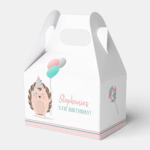 Cute Hedgehog Birthday Favour Box