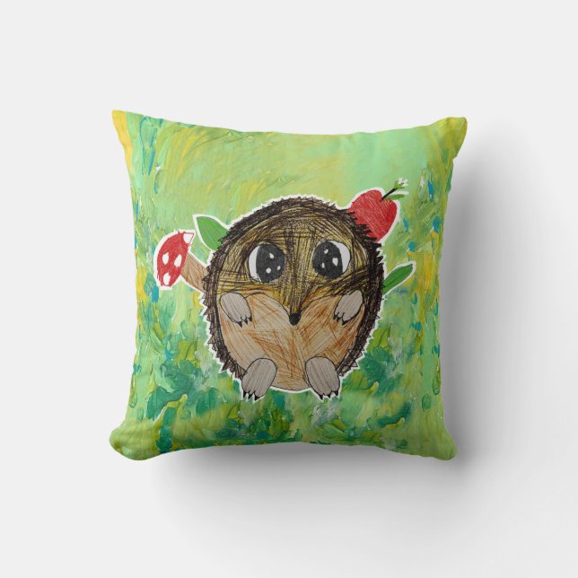 Cute Hedgehog Cushion (Front)