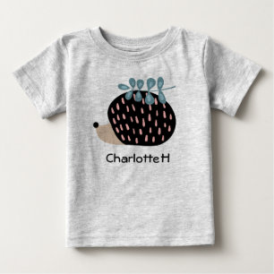 Cute Hedgehog Custom Name Personalised T-Shirt