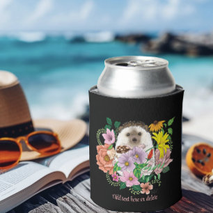 Cute Hedgehog Flowers Can Cooler