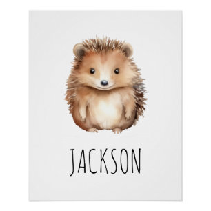 Cute Hedgehog! Gender neutral custom Poster