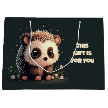 Cute Hedgehog Gift Bag - Adorable Kawaii Art