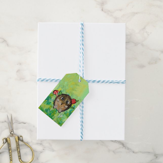 Cute Hedgehog Gift Tags (With Twine)