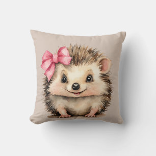 Cute Hedgehog Girls Cushion
