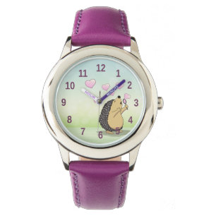 Cute Hedgehog   Girls Numbers  Watch